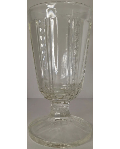 Glass water goblet from the interwar period