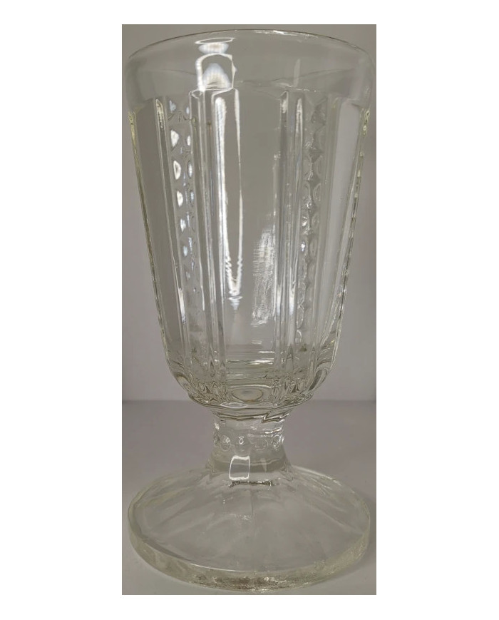 Glass water goblet from the interwar period
