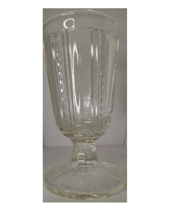 Glass water goblet from the interwar period