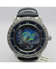 Automatic mechanical watch with rotating stars of the sky