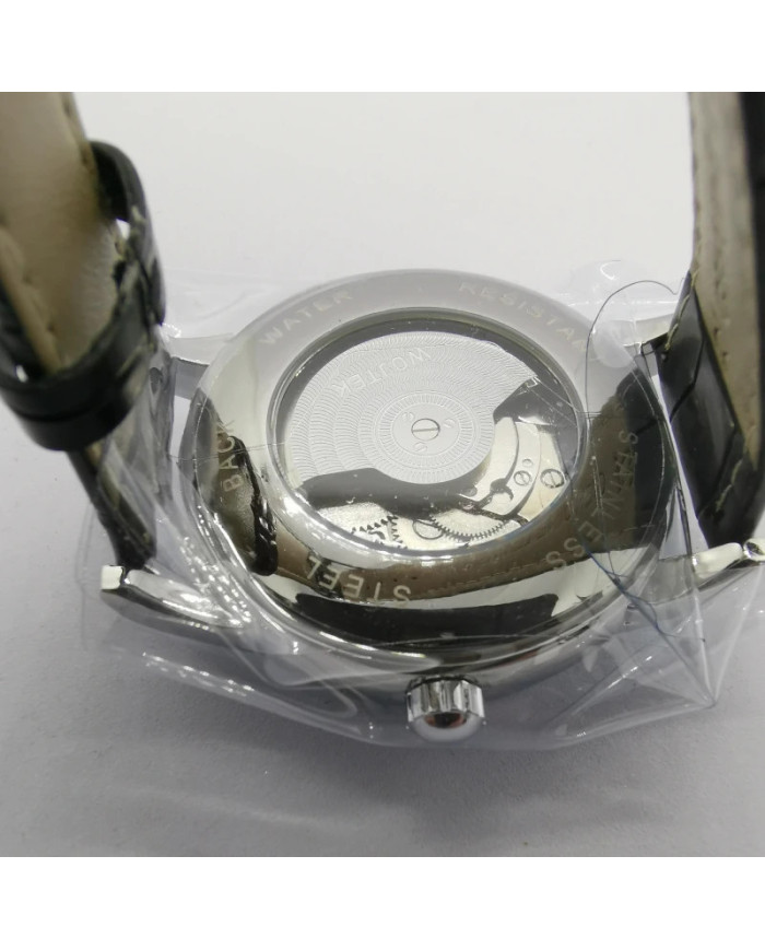 Wojtek Automatic mechanical watch with visible balance wheel