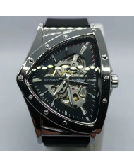 Triangular skeleton automatic mechanical watch
