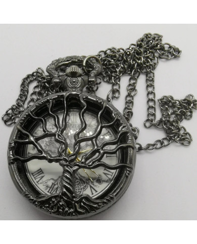 Tree of Life pocket watch on a chain
