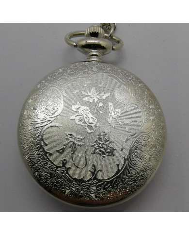 Zegarek kieszonkowy relief słońce księżyc